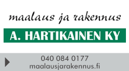 Maalaus ja Rakennus A. Hartikainen Ky logo